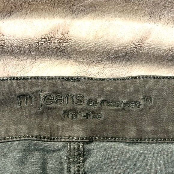 M jeans by Maurice’s High Rise Skinny Olive Green Size XL Regular - Picture 10 of 11